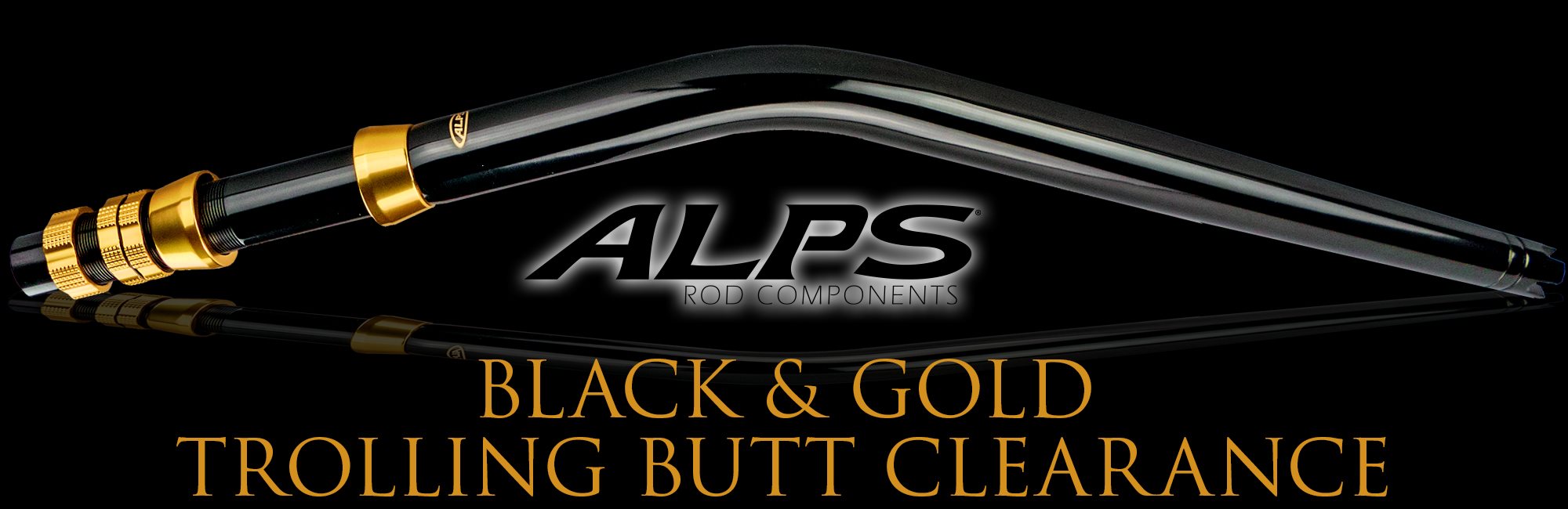 Black and Gold Trolling Butt Clearance